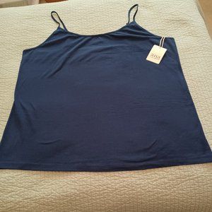 New... Size 2X  Navy Blue Camisole  95% Cotton 5% Sspandex